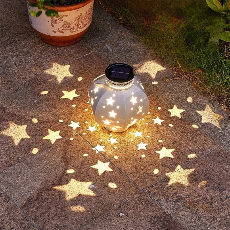 Outdoor Lighting Types - Garden Star Projector Lamp Hanging Solar