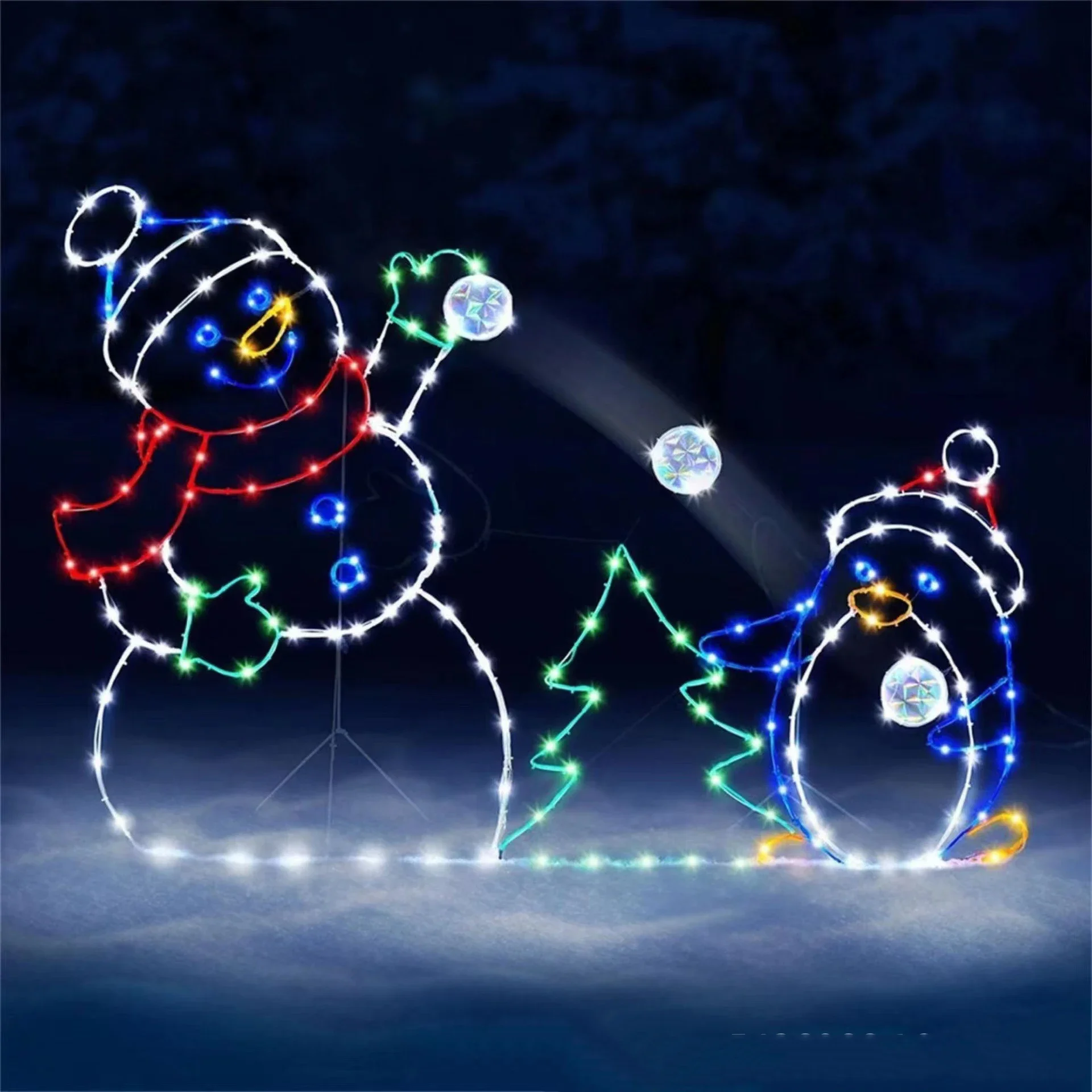 Animated Snowball Light LED Gl - Outdoor Lighting Effects 评论和价格
