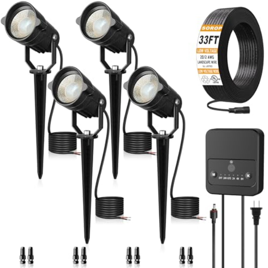 Landscape Lighting Kit Low Vol - Outdoor Lighting Kit With Transformer 评论和价格