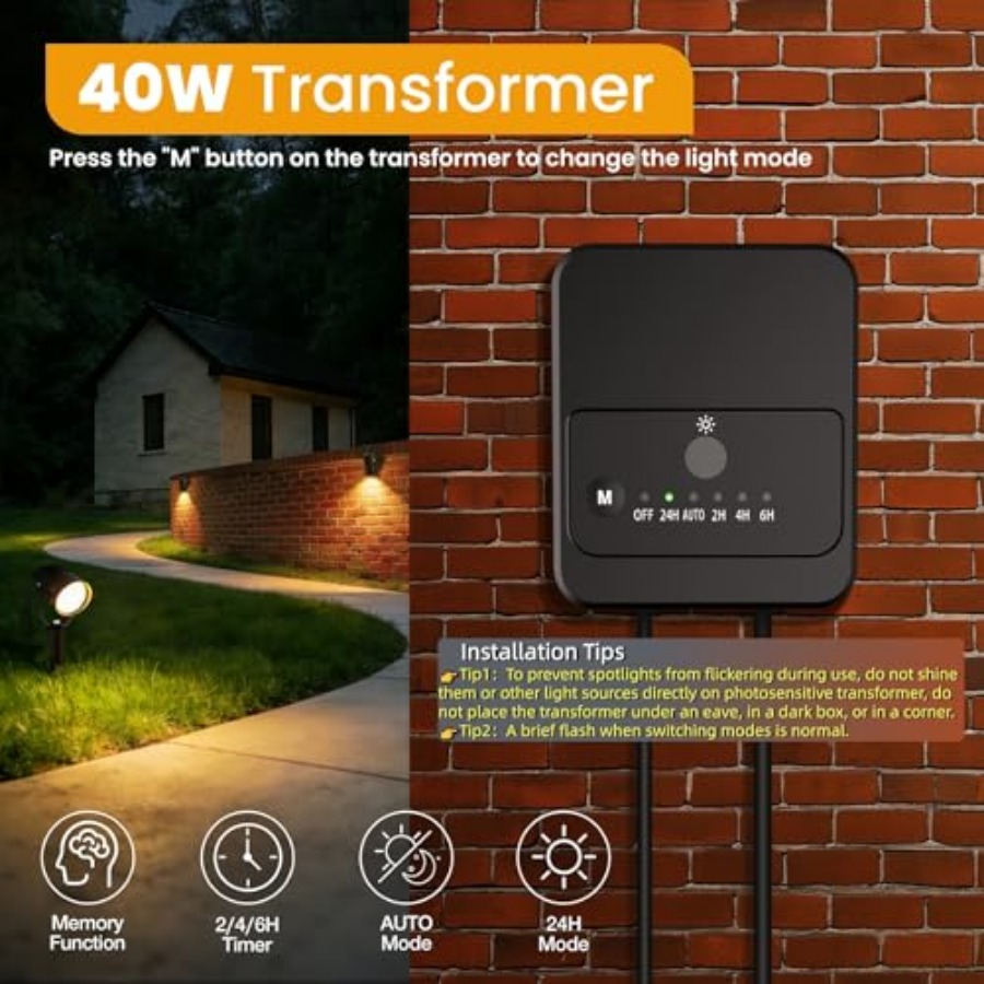Landscape Lighting Kit Low Vol - Outdoor Lighting Kit With Transformer 评论和价格