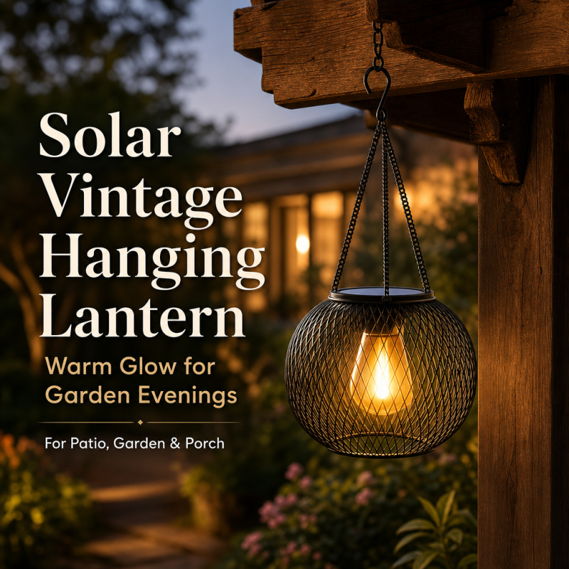 Solar Powered LED Hanging Floo - Outdoor Lighting Effects 评论和价格