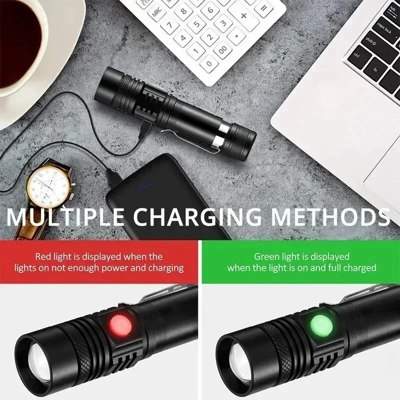 Rechargeable T6 Handheld Flash - Outdoor Lighting Ideas 评论和价格