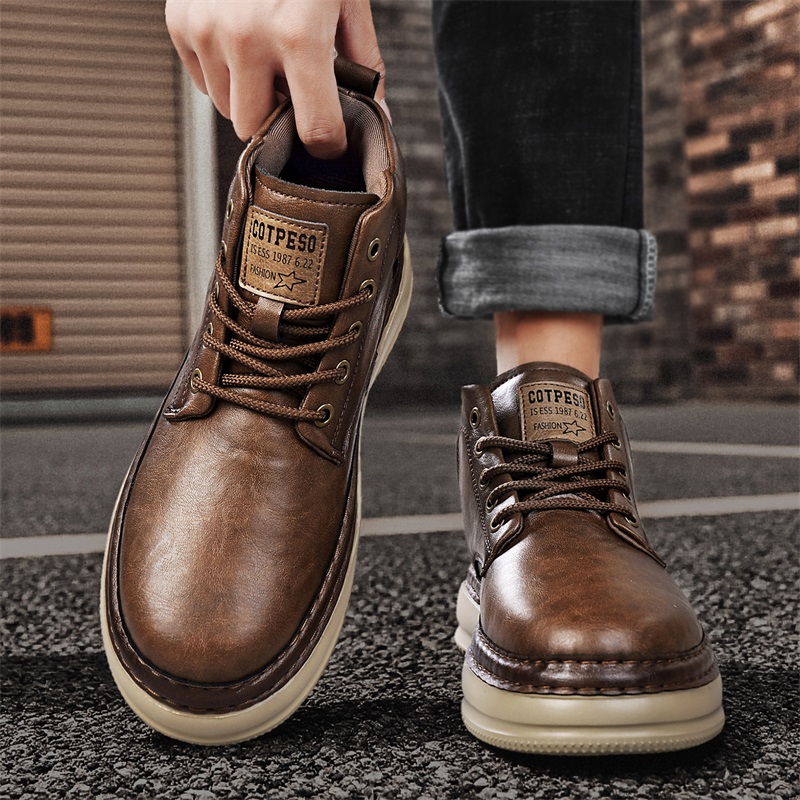 Men's Handmade Retro High-Top  - Outdoor Lighting Uplight 评论和价格