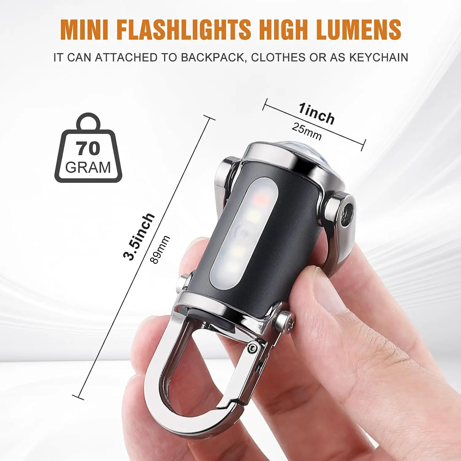 Mini Keychain Flashlight Recha - Outdoor Lighting Ideas 评论和价格