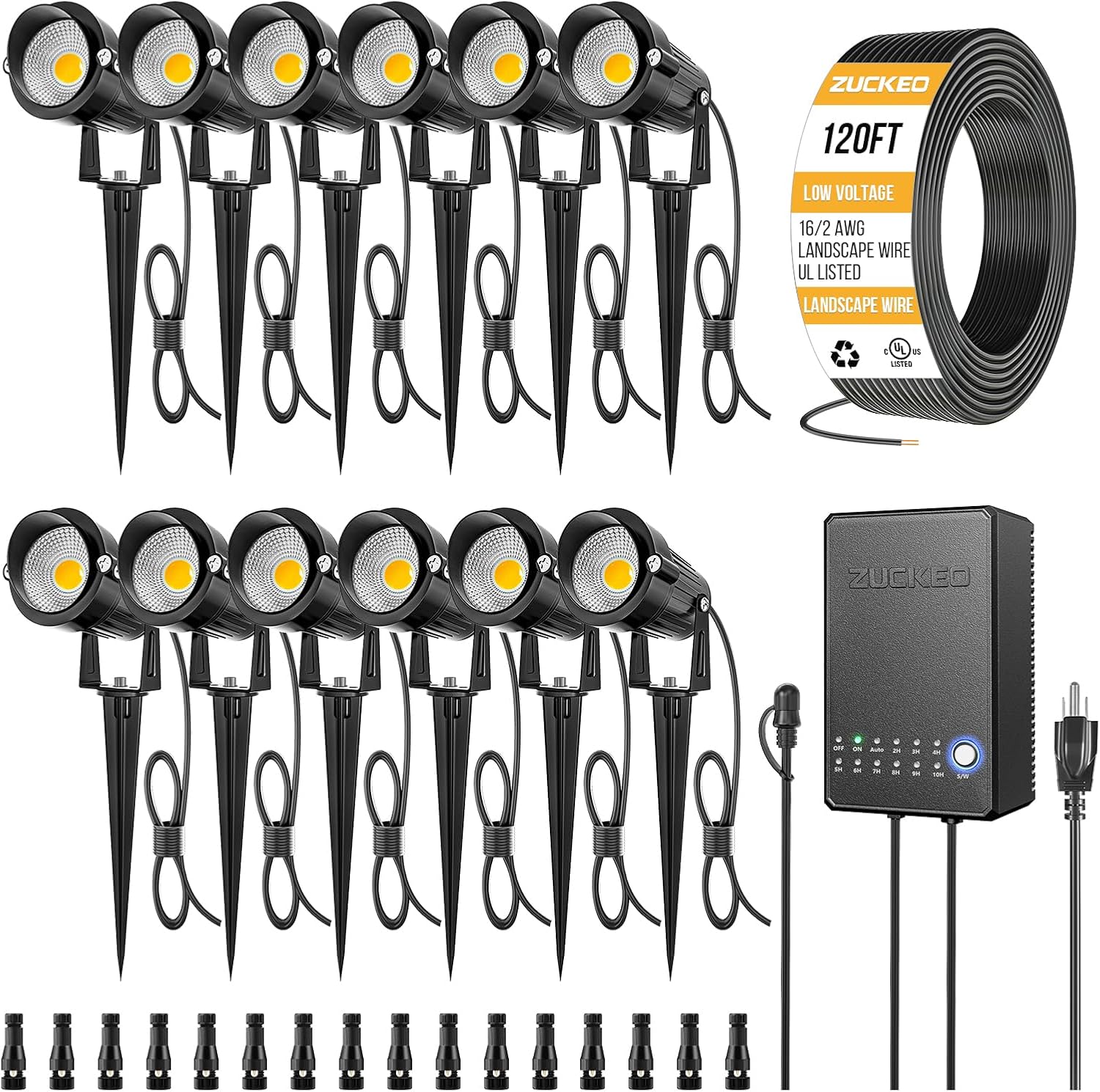 All In One Low Voltage Landsca - Outdoor Lighting Kit With Transformer 评论和价格