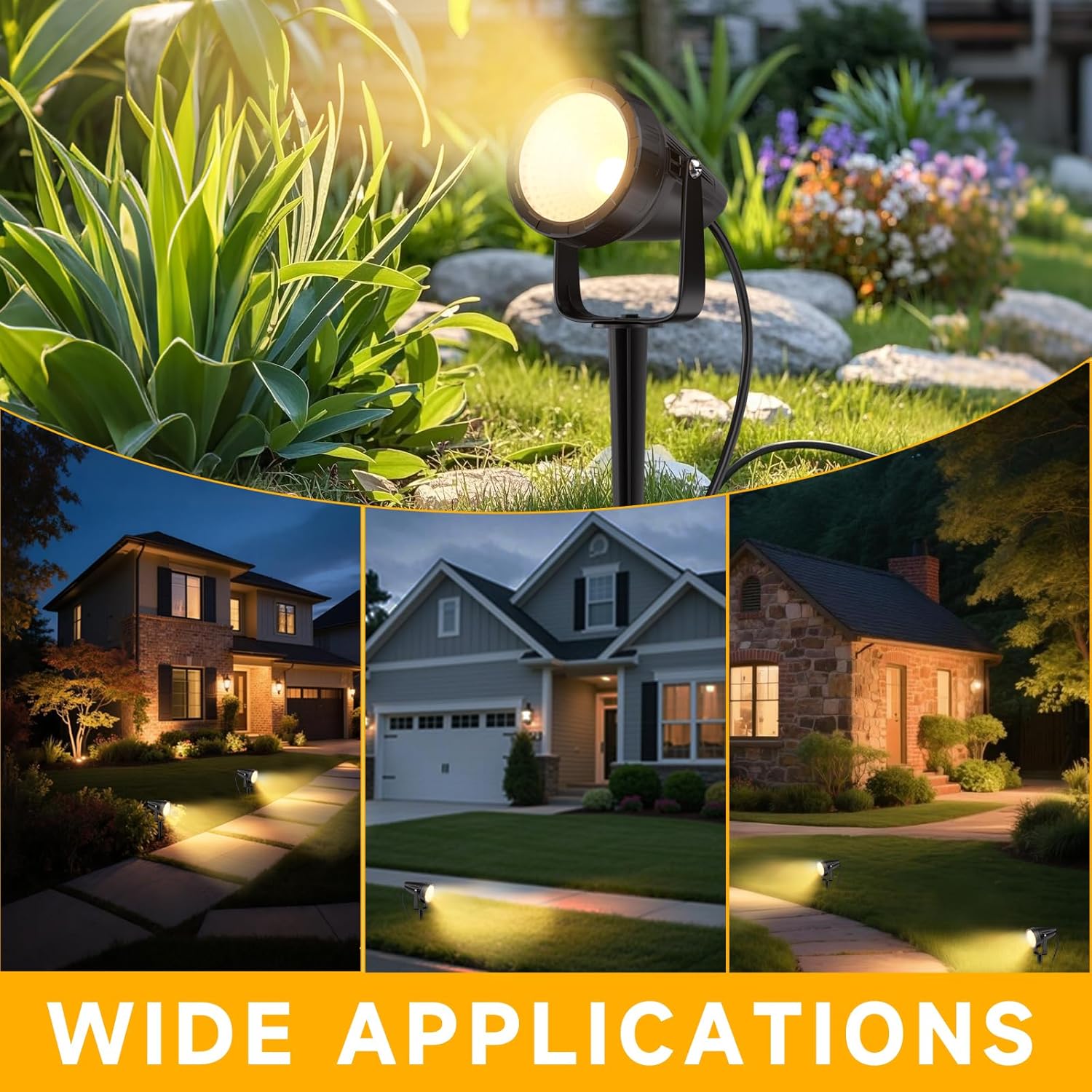 12-Pack Waterproof Outdoor Spo - Outdoor Lighting Kit With Transformer 评论和价格