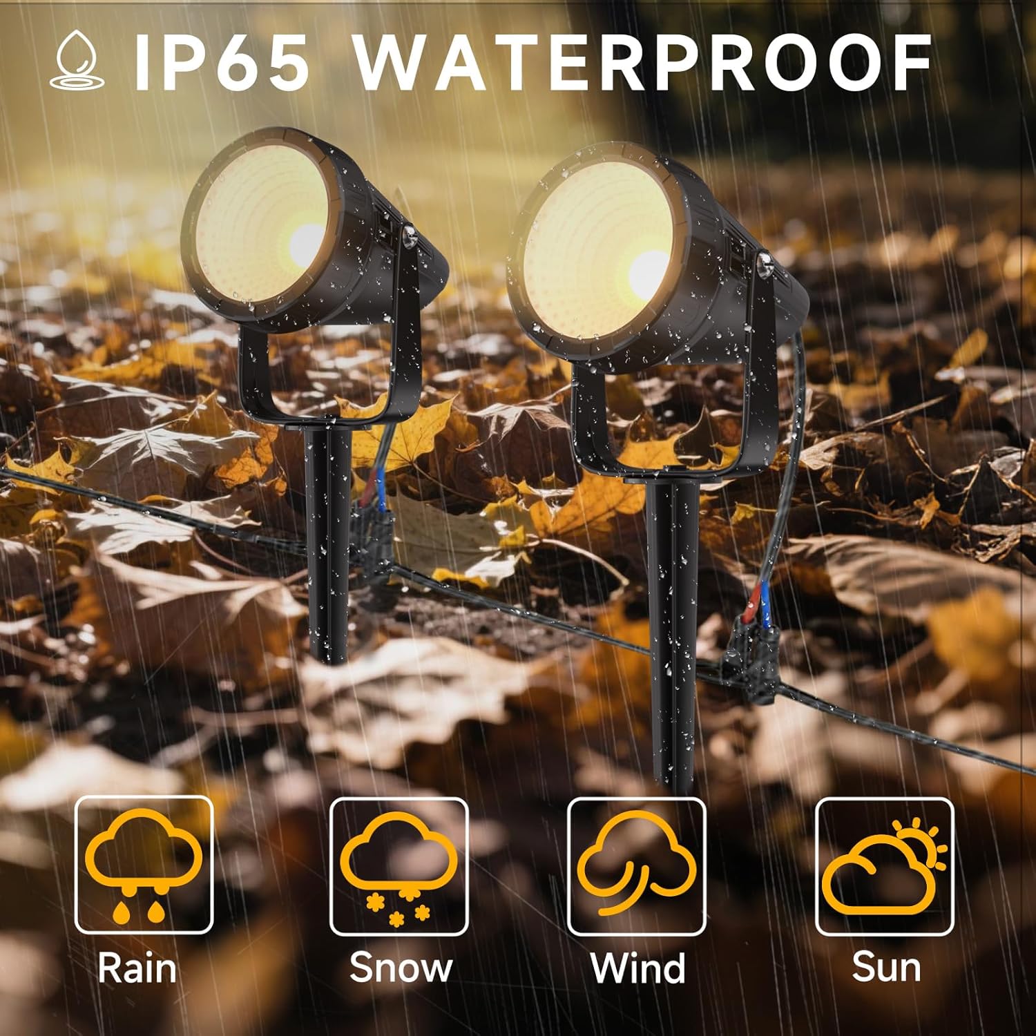 12-Pack Waterproof Outdoor Spo - Outdoor Lighting Kit With Transformer 评论和价格