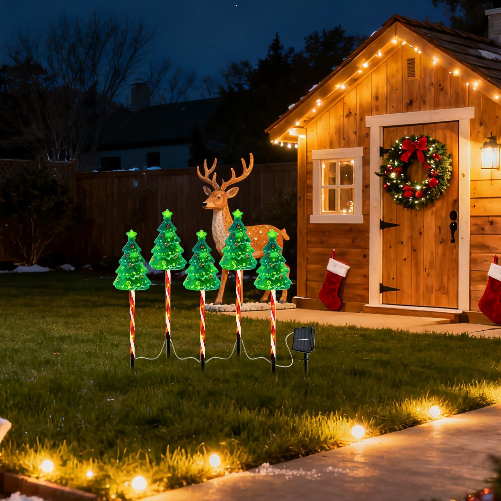 Christmas Tree Driveway Light  - Outdoor Lighting Front Yard 评论和价格
