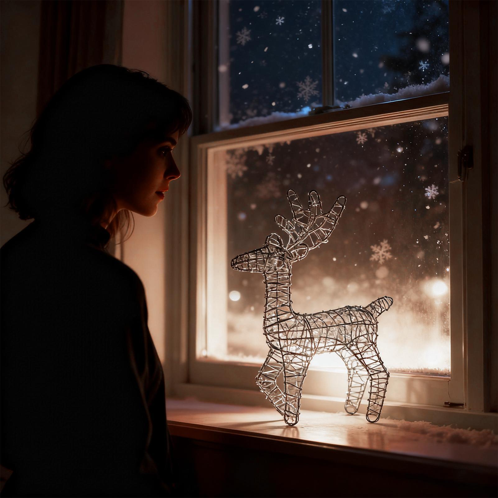 Light Up Reindeer Anti-Rust Fe - Outdoor Lighting Front Yard 评论和价格