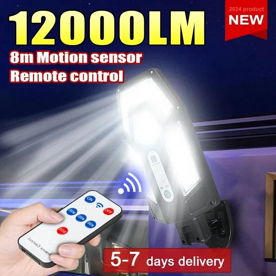 12000LM Powerful Solar Wall La - Outdoor Lighting With Outlet 评论和价格