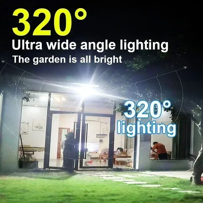 12000LM Powerful Solar Wall La - Outdoor Lighting With Outlet 评论和价格