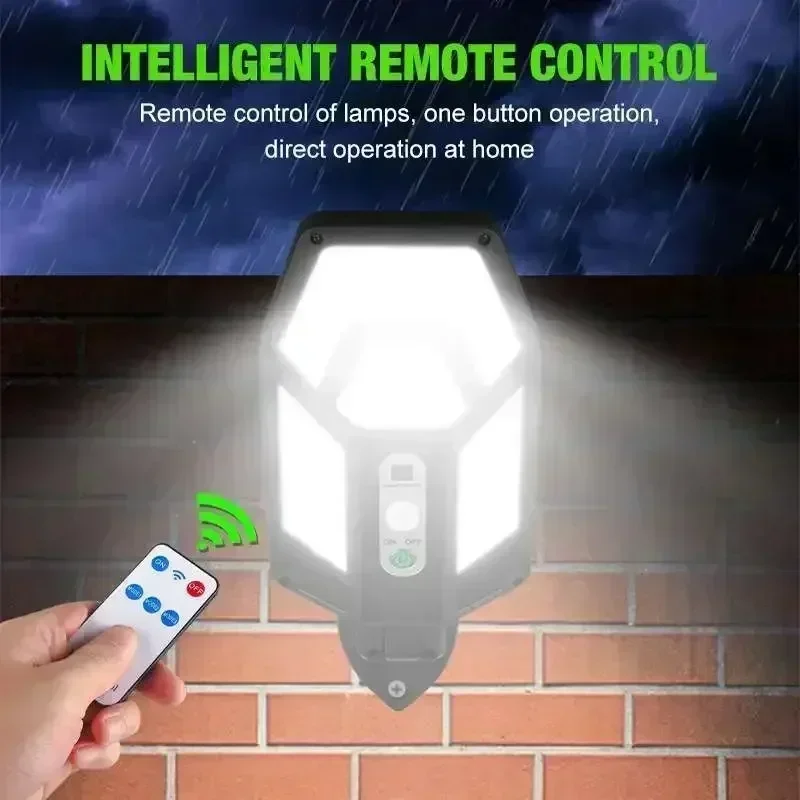12000LM Powerful Solar Wall La - Outdoor Lighting With Outlet 评论和价格