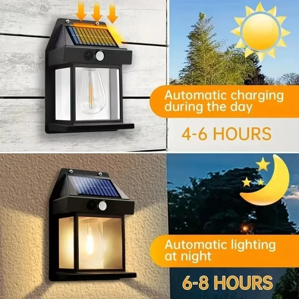 Outdoor Solar Tungsten Wall Li - Outdoor Lighting With Outlet 评论和价格