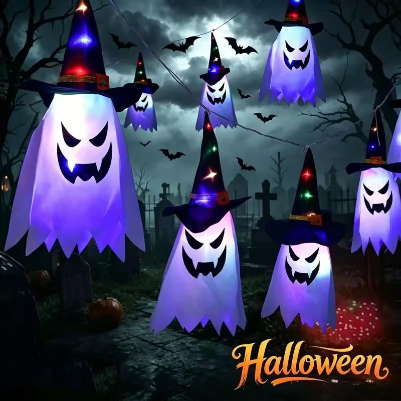 Halloween Glowing Witch Hat La - Outdoor Lighting Effects 评论和价格