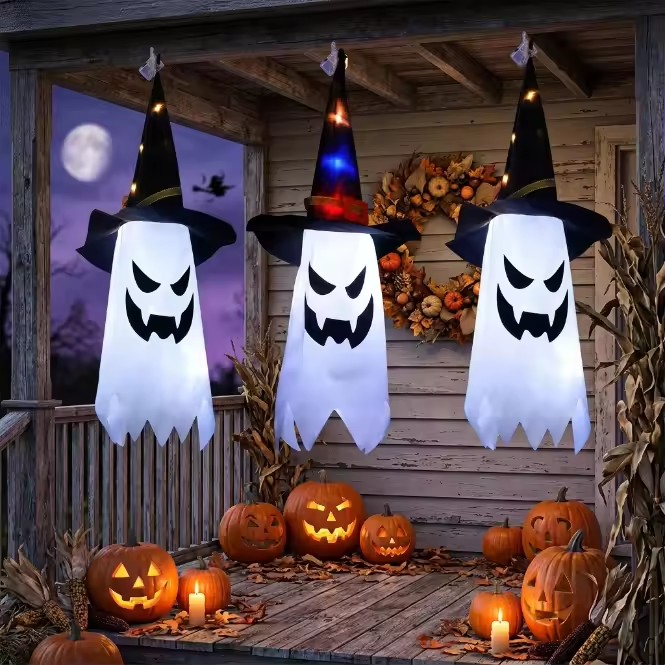 Halloween Glowing Witch Hat La - Outdoor Lighting Effects 评论和价格