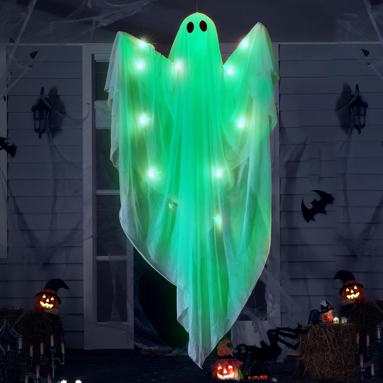 Halloween Hanging Light up Gho - Outdoor Lighting Front Yard 评论和价格