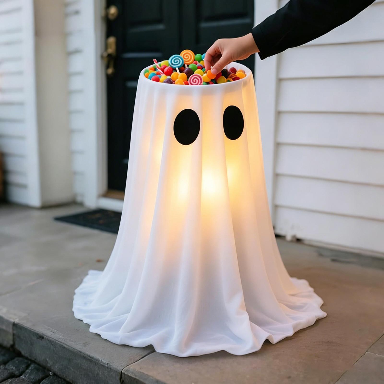 Light Up Ghost Decorations 8 M - Outdoor Lighting Front Yard 评论和价格