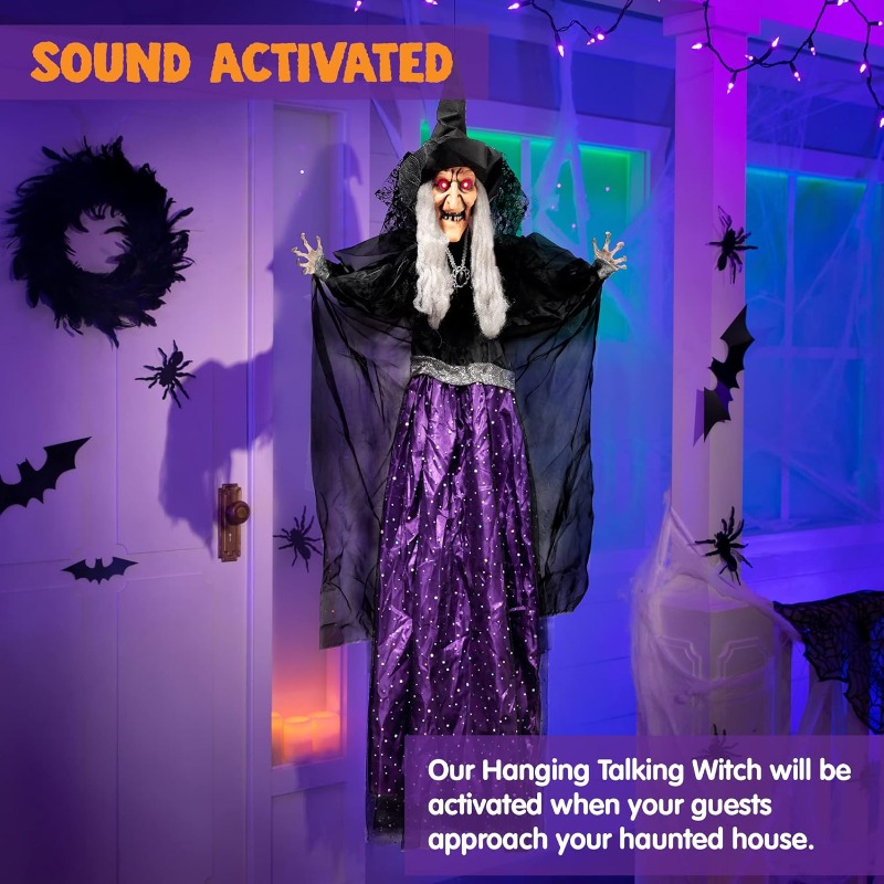 47'' Animated Witch Halloween  - Outdoor Lighting Effects 评论和价格