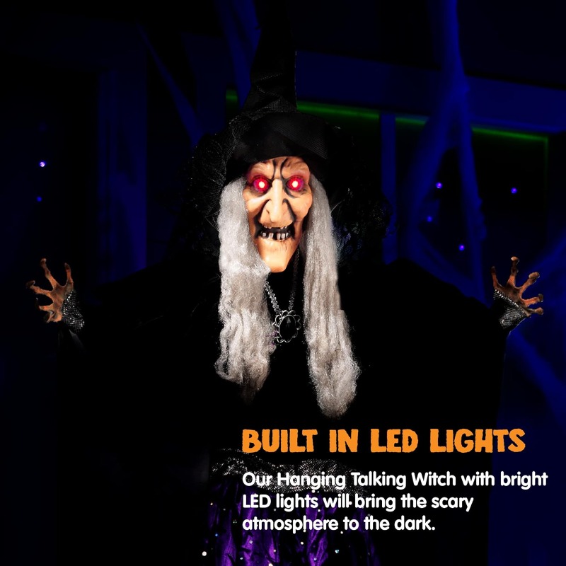 47'' Animated Witch Halloween  - Outdoor Lighting Effects 评论和价格