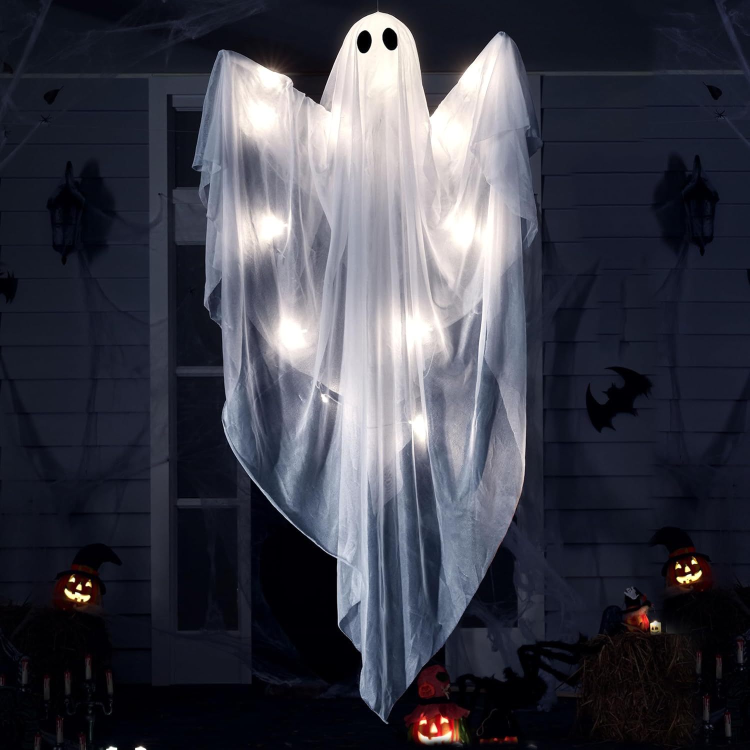 Halloween Hanging Light up Gho - Outdoor Lighting Front Yard 评论和价格