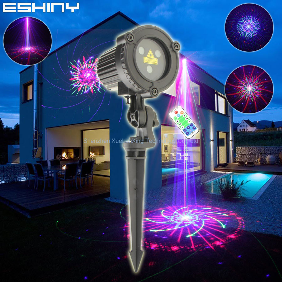 ESHINY RGB Laser Landscape Lig - Outdoor Lighting With Outlet 评论和价格