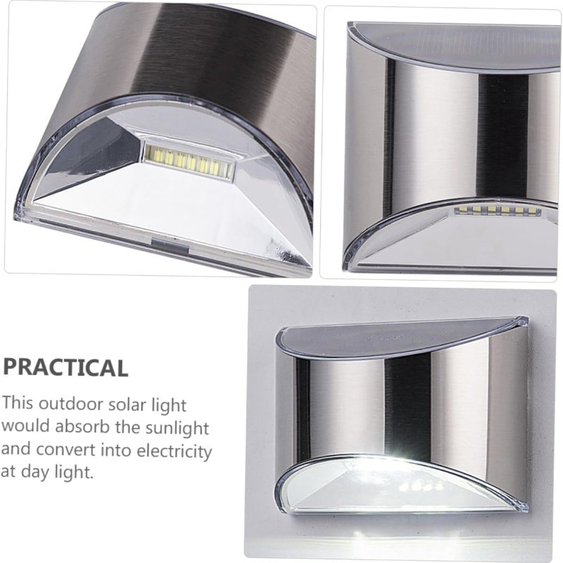 2Pcs Solar Garden Light Stainl - Outdoor Lighting With Outlet 评论和价格