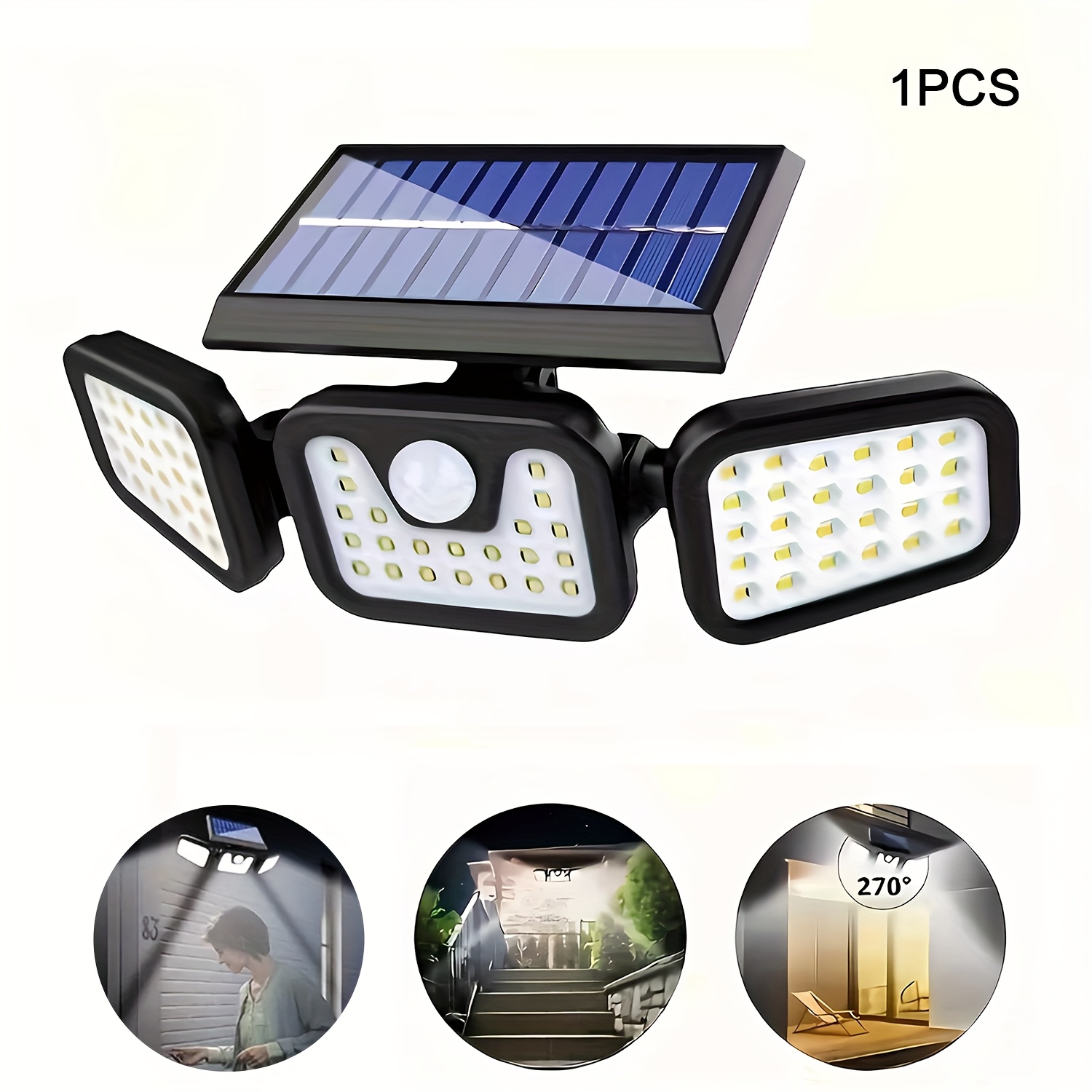 74 LED Solar Powered Motion Se - Outdoor Lighting Front Yard 评论和价格