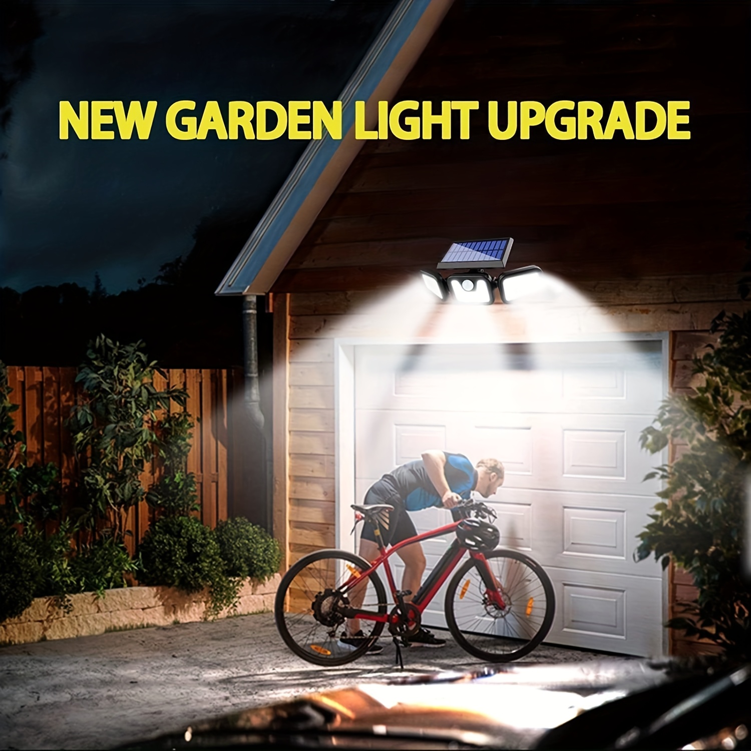 74 LED Solar Powered Motion Se - Outdoor Lighting Front Yard 评论和价格