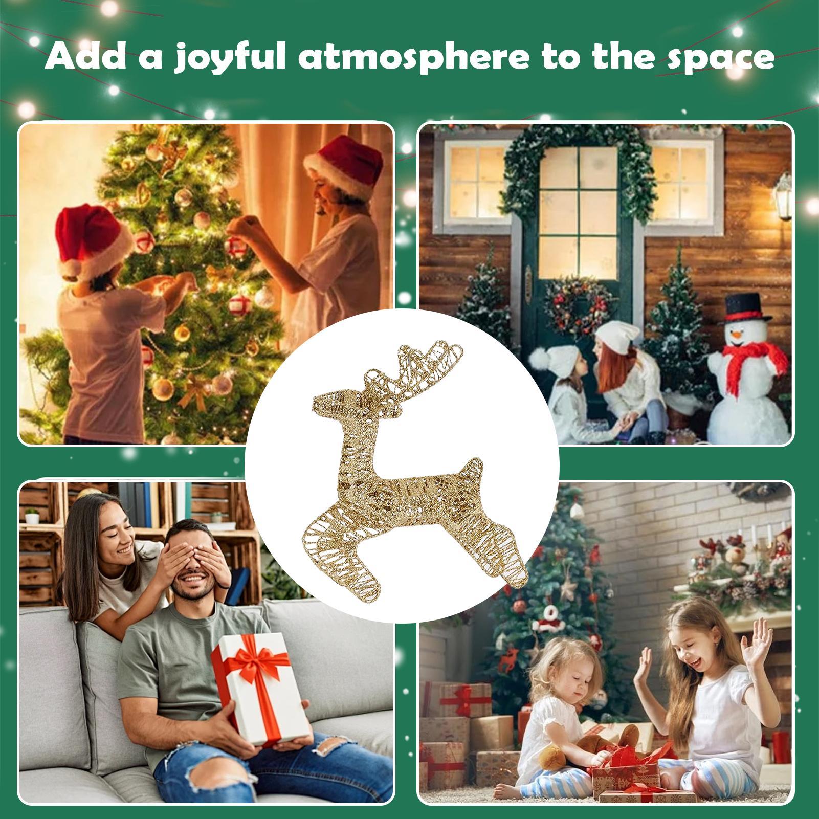 Light Up Reindeer Anti-Rust Fe - Outdoor Lighting Front Yard 评论和价格