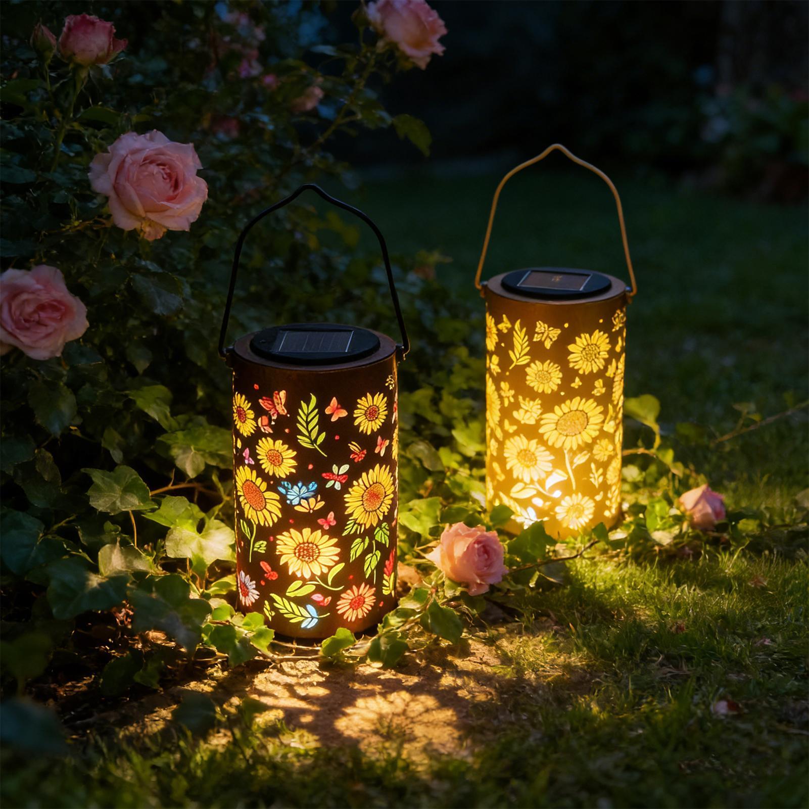Outdoor Solar Lantern Metal Wa - Outdoor Lighting Front Yard 评论和价格