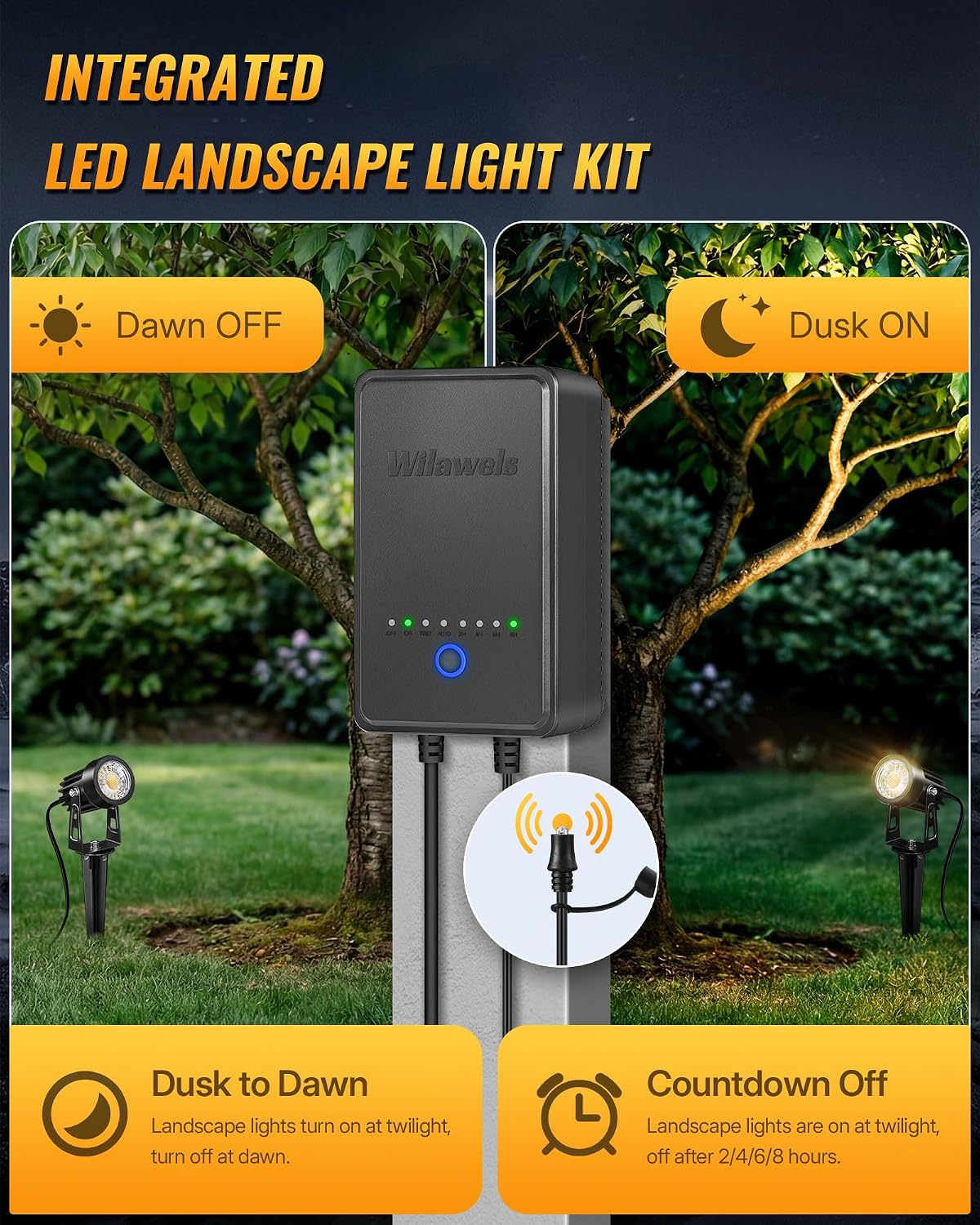 Low Voltage All-in-One LED Lan - Outdoor Lighting Kit With Transformer 评论和价格