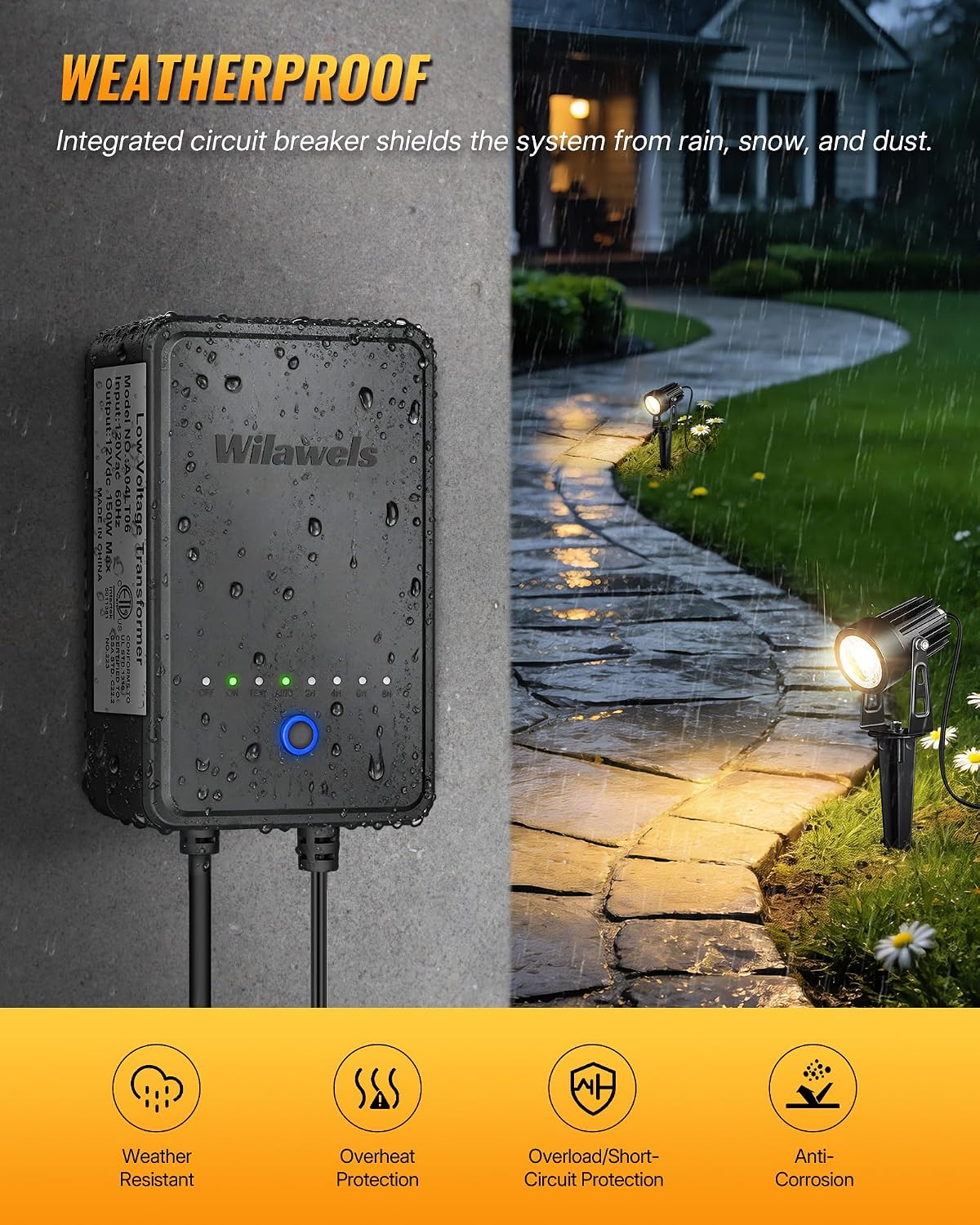 Low Voltage All-in-One LED Lan - Outdoor Lighting Kit With Transformer 评论和价格