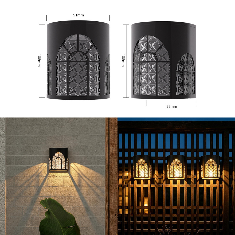 2pcs Outdoor Solar Fence Light - Outdoor Lighting Front Yard 评论和价格