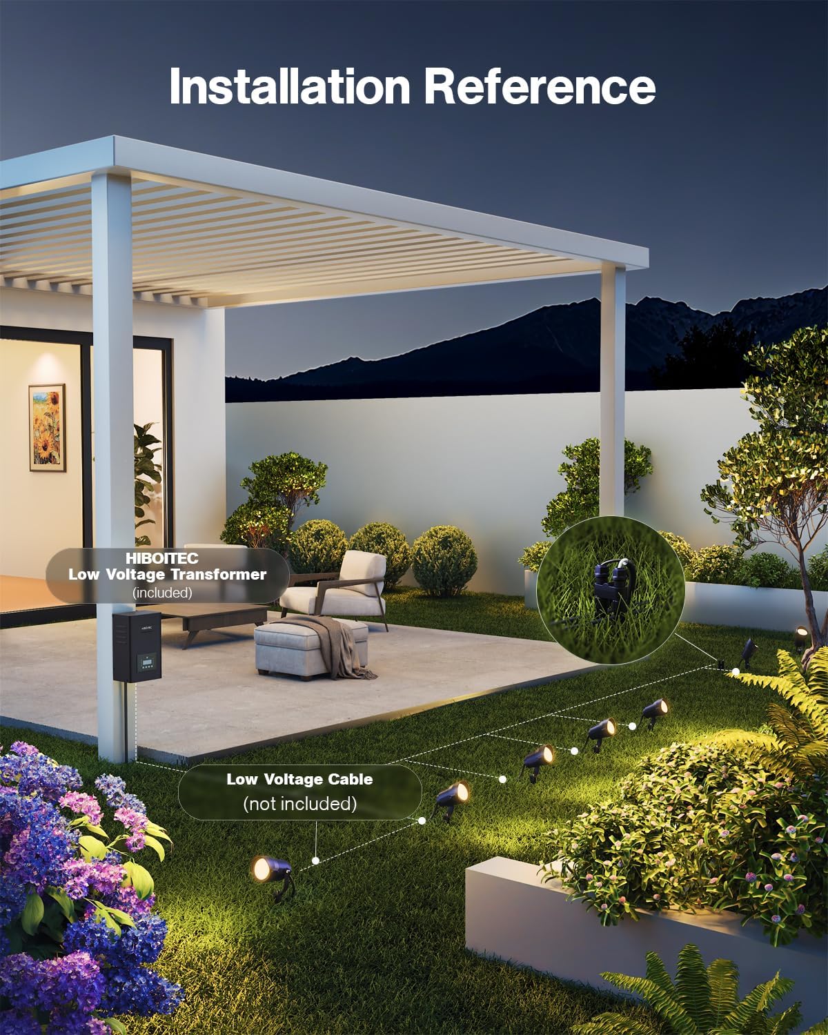 12W Landscape Lighting Kit 200 - Outdoor Lighting Kit With Transformer 评论和价格