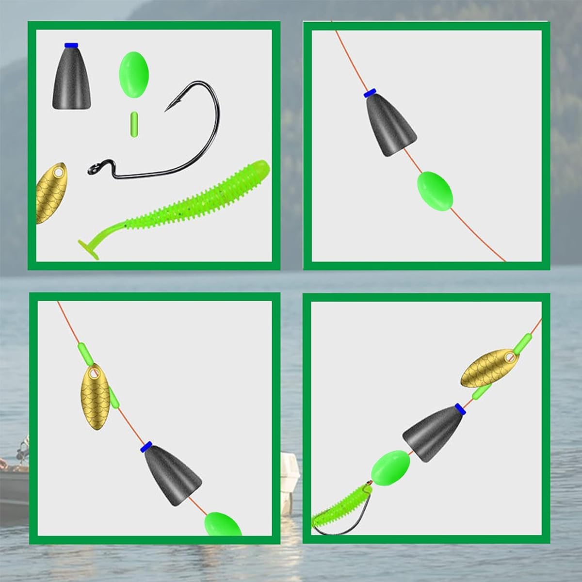 Glow Fishing Beads Oval Lumino - Outdoor Lighting Effects 评论和价格